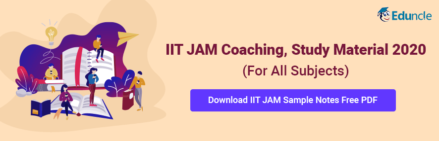 IIT JAM Study Material