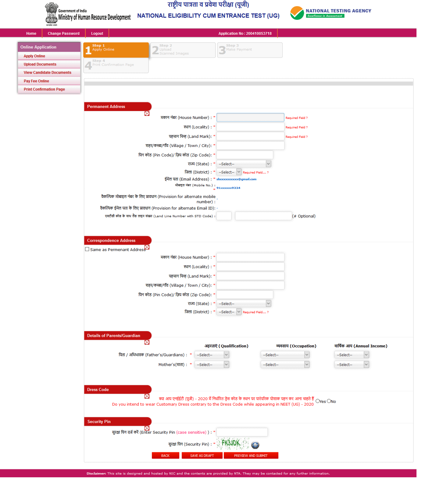 Neet 2024 Registration Form 2024 - Vanni Annalee