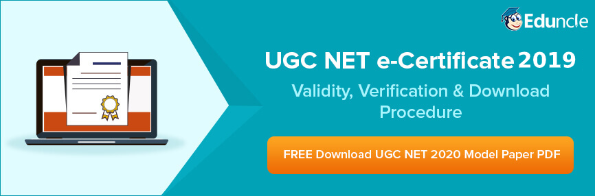 UGC NET Certificate UGC NET Certificate