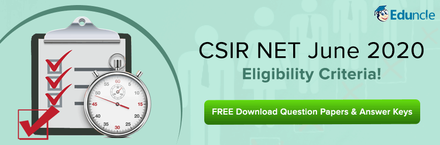 CSIR NET Eligibility Criteria