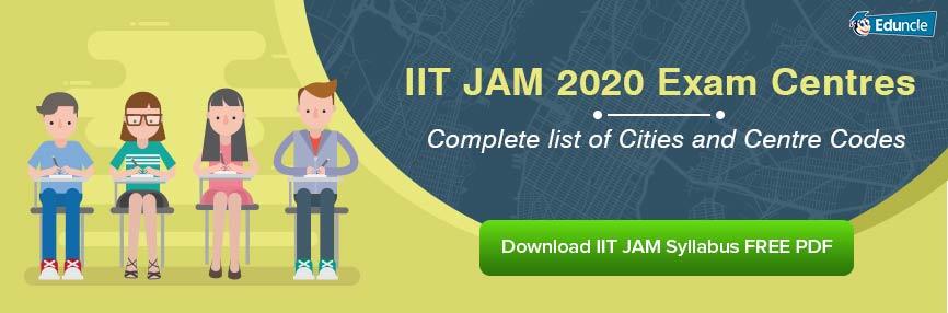 IIT JAM Exam Centres 2020 IIT JAM Exam Centres 2020