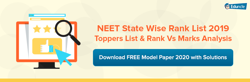 NEET State Wise Rank List NEET State Wise Rank List