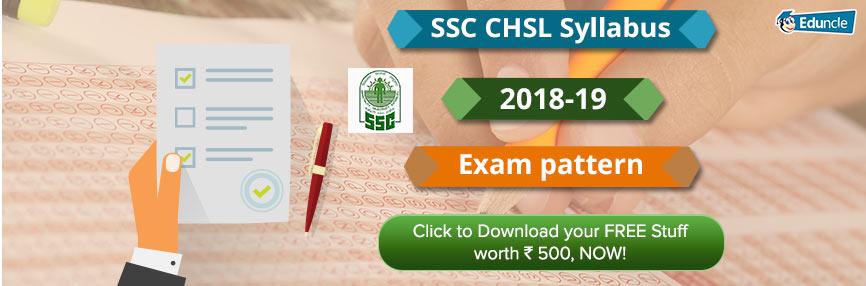 SSC CHSL Syllabus 2018-19 SSC CHSL Syllabus 2018-19