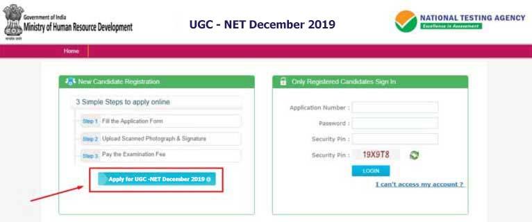 UGC NET Apply Online - Step 1 UGC NET Apply Online - Step 1