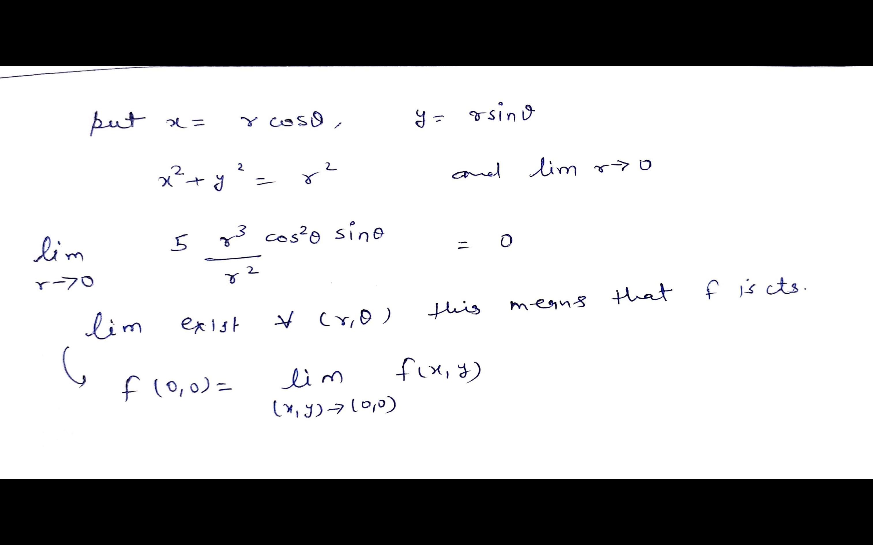 Check for continuity for multivariable function!