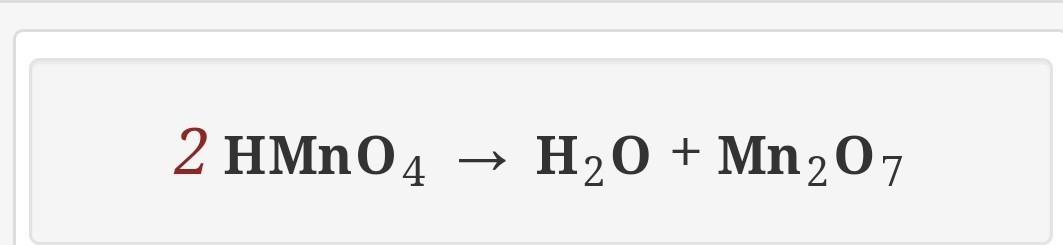 Is mn2o7 is anhydride ...
