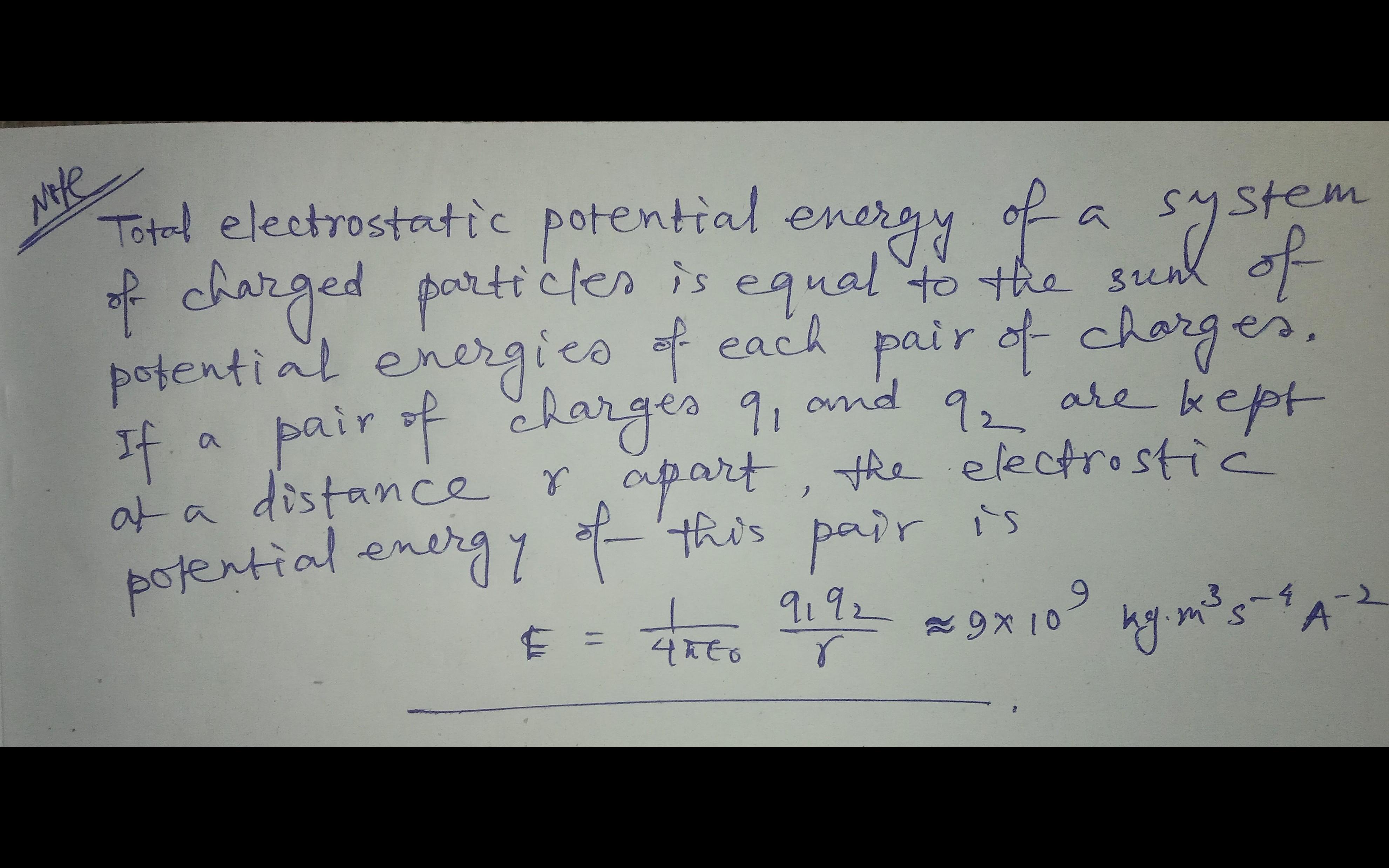 Calculation of total energy