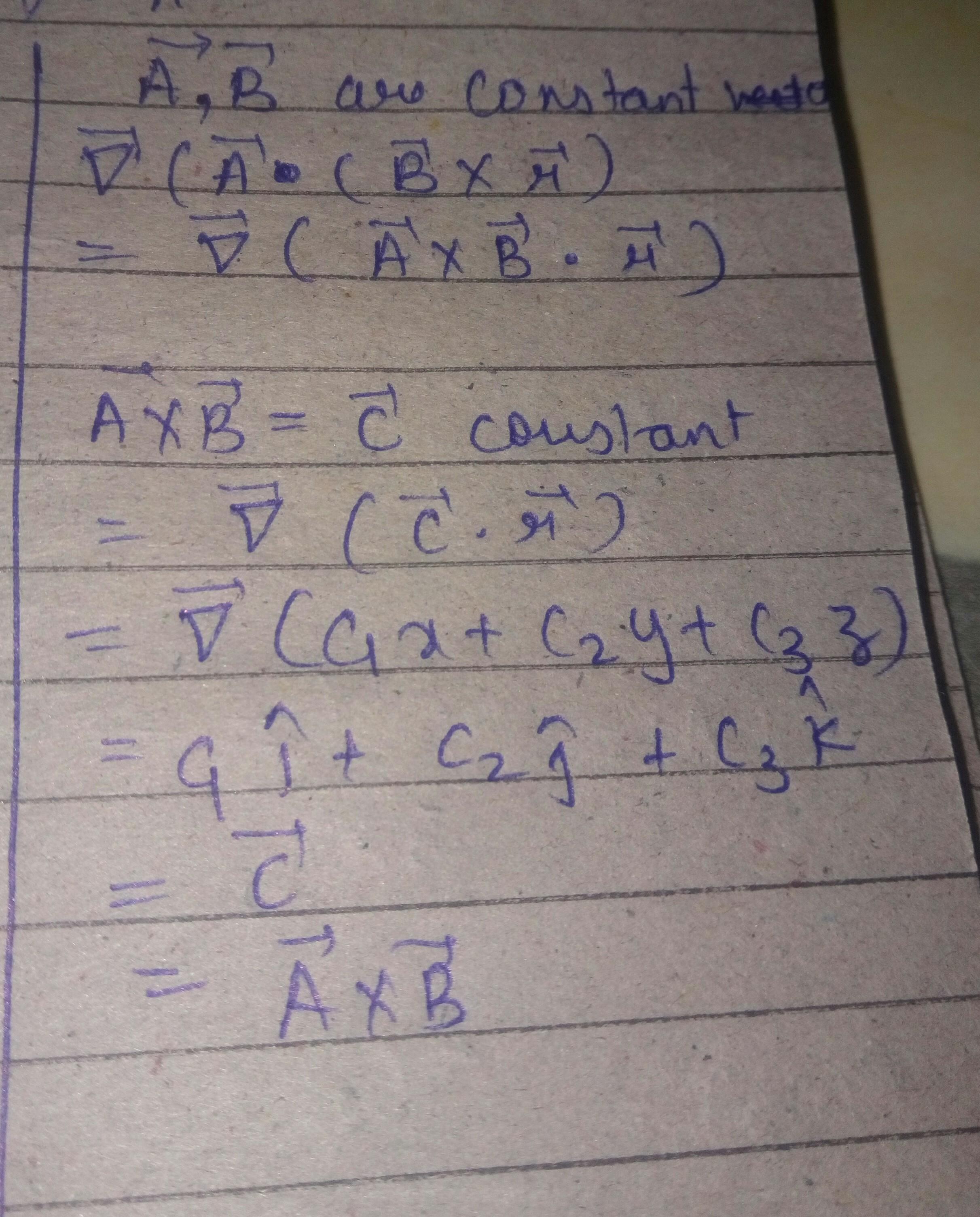 Vector calculus