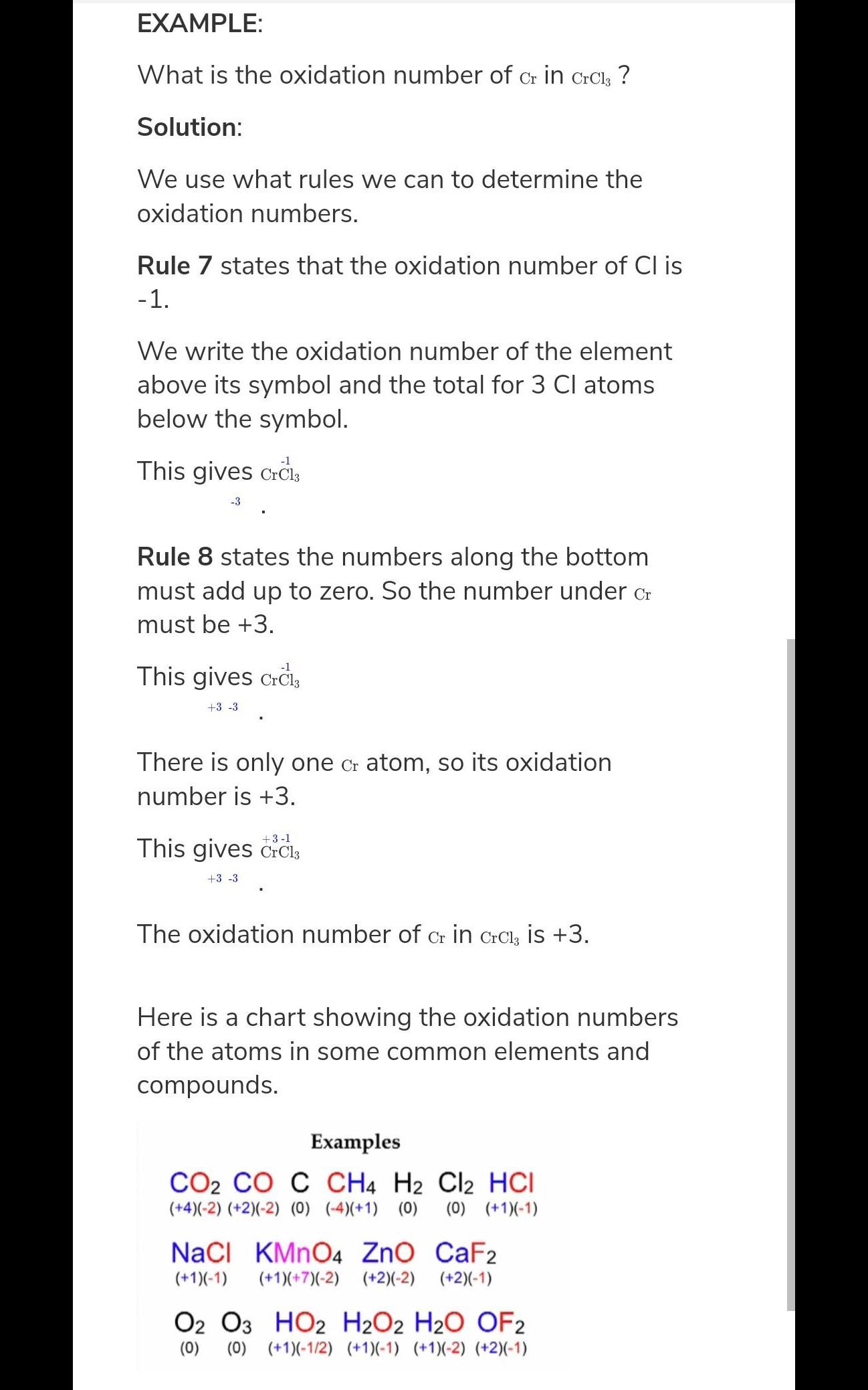 How to calculate oxidation number
