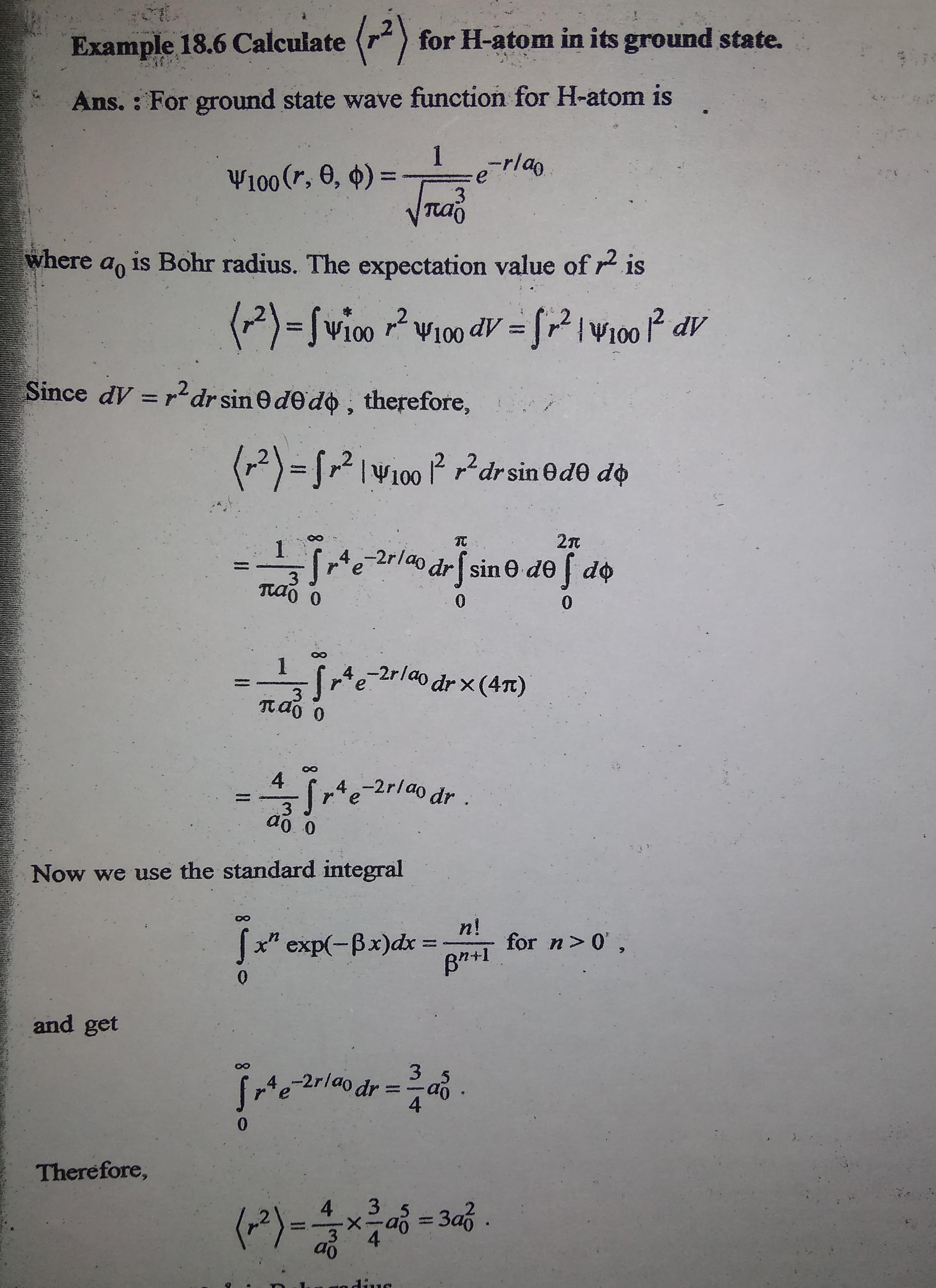 Q30. an electron in the ground state of the hydrogen atom has the wave ...