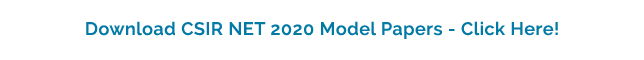 CSIR NET 2020 Model Paper CSIR NET 2020 Model Paper