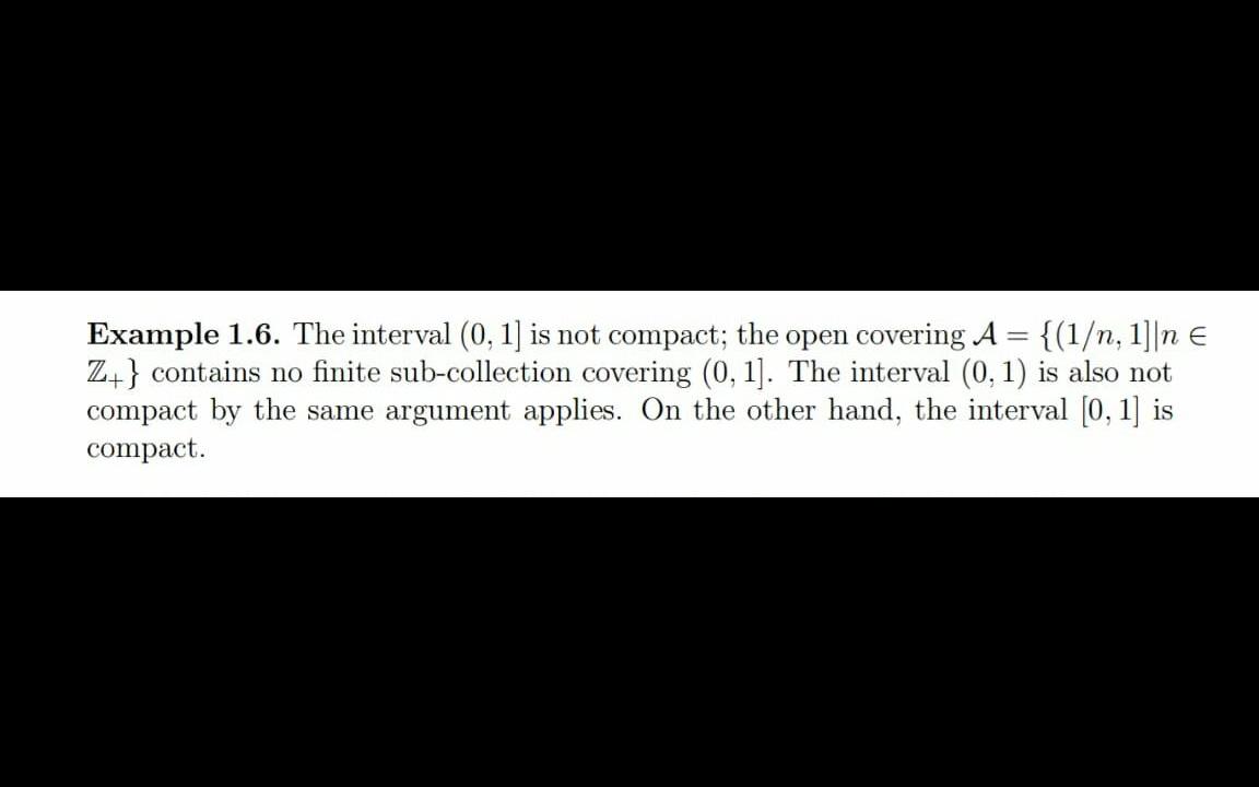 Give an example of an open cover of the set (0, 1| which does not have ...