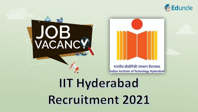 IIT-Hyderabad Recruitment 2020 - for the Post of JRF