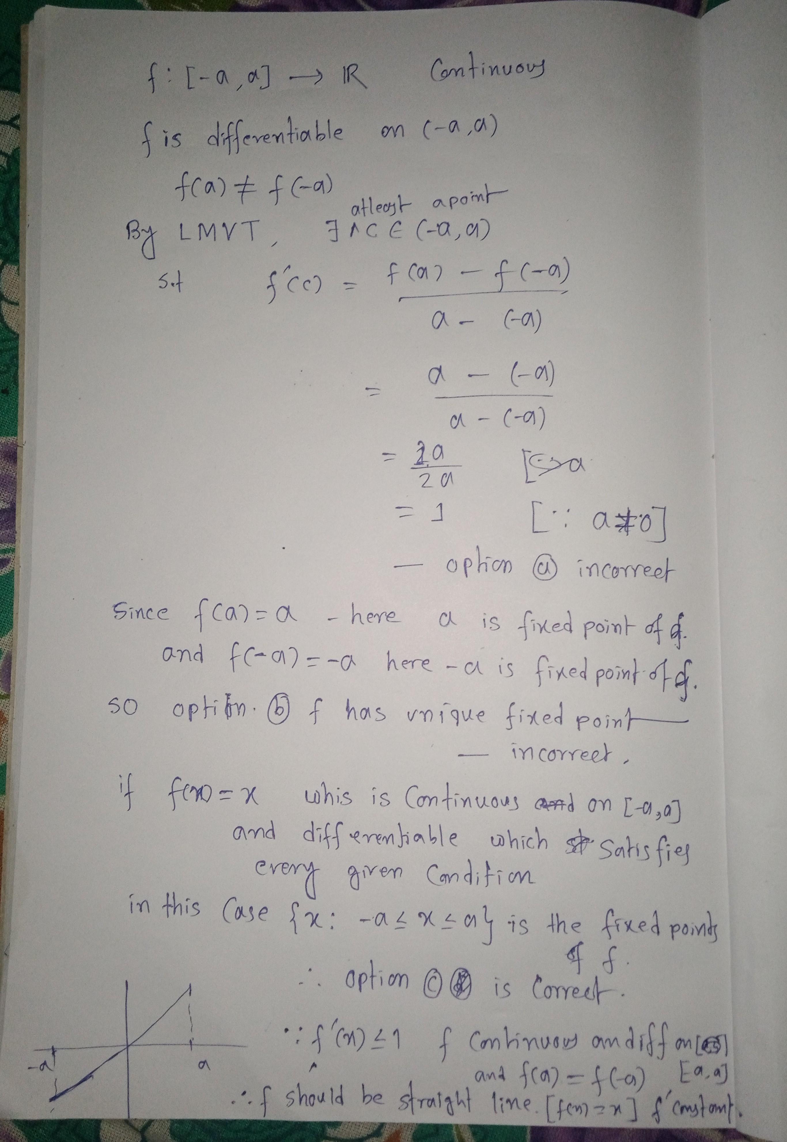 Cancmte t hat wmauue tpt lot a > 0 and f: [- a, a r be continuous ...