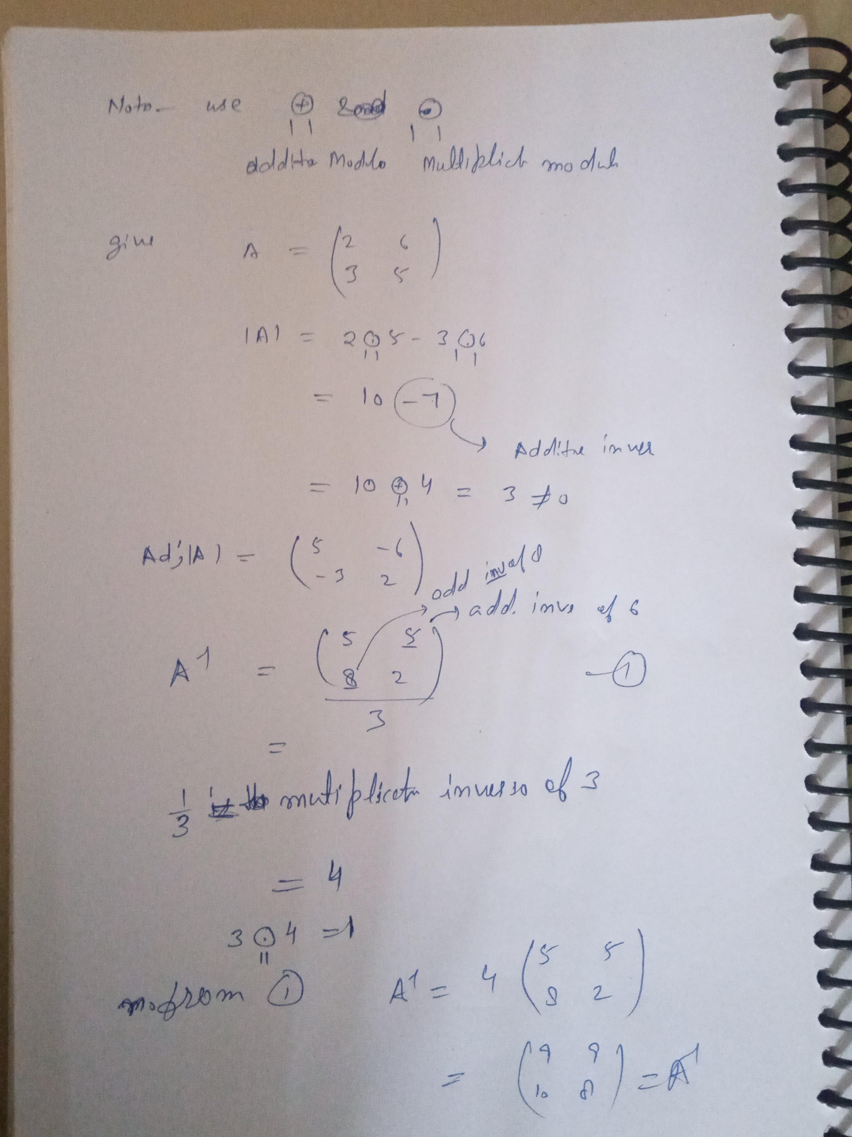 2 6 in gl2,21 5. find the inverse of the element 3 5]