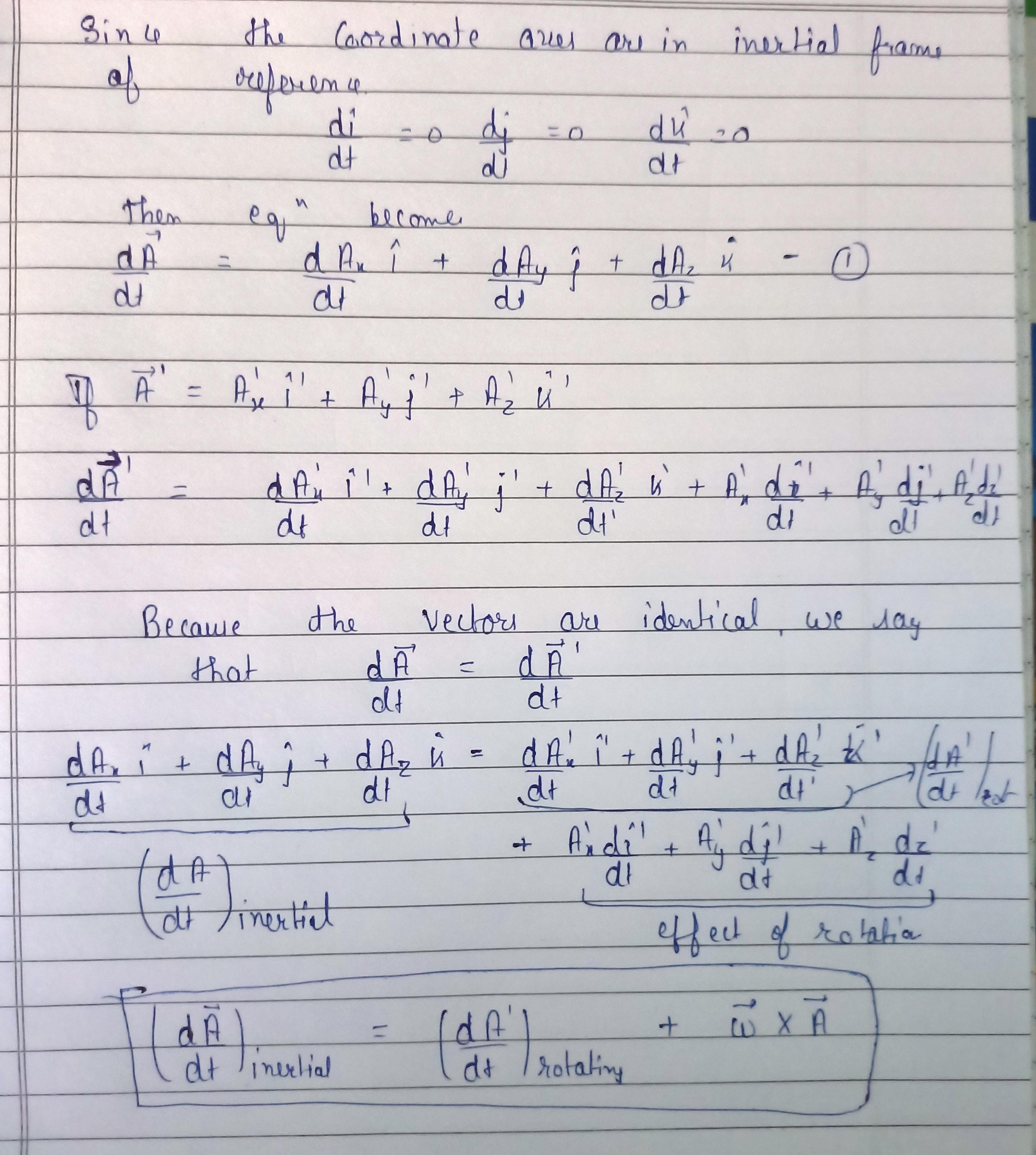 19. a frame of reference s' is rotating with constant angular velocity ...