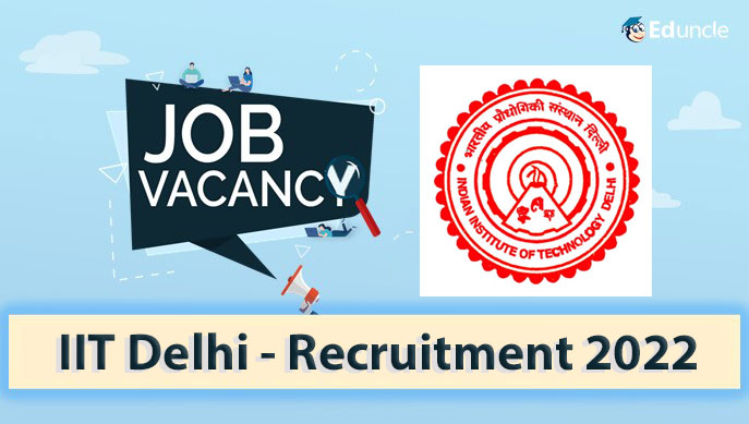  Vacancy Announced by IIT Delhi for Junior Research Fellowship