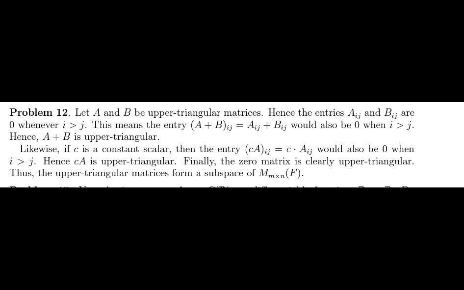 2. an mxn matrix a is called upper triangular if all entries lying ...