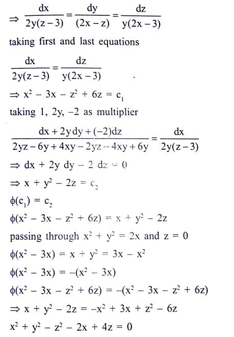 17. the integral surface of the first order partial differential ...