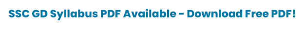 SSC GD Free Syllabus PDF  SSC GD Free Syllabus PDF