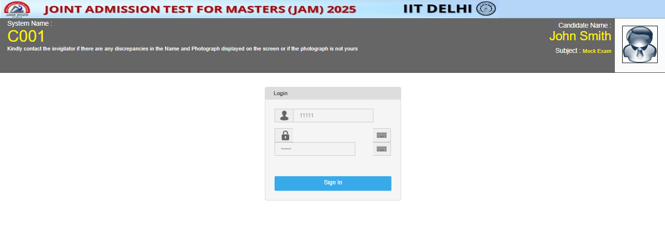 IIT JAM Mock Test official  IIT JAM Mock Test official